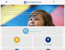 Tablet Screenshot of childrenshospital.org